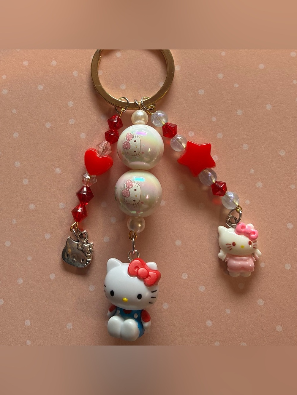 Handmade Hello Kitty keychain